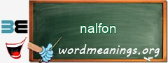 WordMeaning blackboard for nalfon